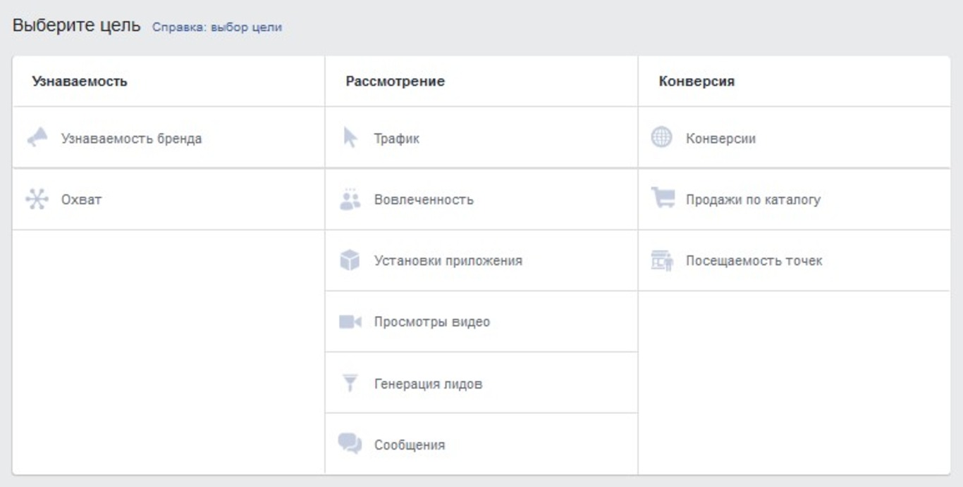 Скриншот рекламного кабинета